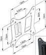 SOPORTE TV H/42" FIJO VESA 100X100 CMW-253-1