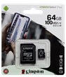 MEMORIA MICRO SD 64GB 100MB/S CANVAS KINGSTON
