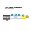 CABLE COAXIL RG-6 TRI SHIELD 62% INDECA