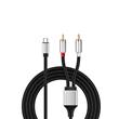 CABLE USB-C A 2 RCA STEREO 2 MTS.