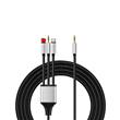CABLE USB-C+LIGHTING+3.5MM A 3.5MM STEREO 2 MTS.