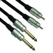 CABLE 2RCA x 2 PLUG MONO HQ 5M PURESONIC