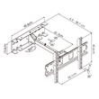 SOPORTE LCD CMW-175 1 BRAZO 42-60" REFORZADO ELIFE