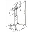 STAND PLAB-1040 LCD/LED C/RUEDAS 60X40 ELIFE