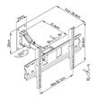 SOPORTE LCD CMW-248 40-55" C/BRAZO UNIVERSAL