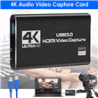 CAPTURADOR  VIDEO HDMI 4K C/LOOP  USB3.0