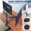 SOPORTE MONITOR DOBLE MESA 13-27" PUR005 PURESONIC