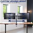 SOPORTE MONITOR DOBLE MESA 13-27" PUR005 PURESONIC