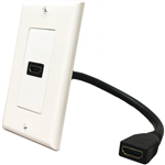 FACE PLATE HDMI C/CABLE 15CM PURESONIC