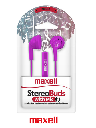 AURICULAR EAR BUDS MIC VIOLETA MAXELL