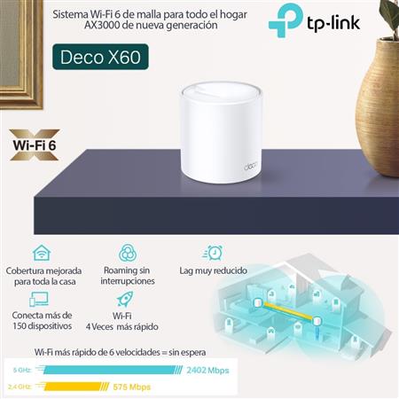MESH DECO X60 AX3000 1 TORRE WIFI 6 TPLINK