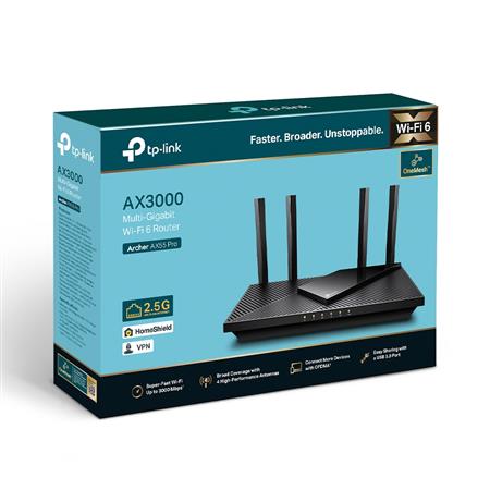 ROUTER WIFI6 AX55 PRO GIGABIT TPLINK DUAL BAND