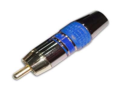 RCA PLUG GOLD HI-Q /6MM AZUL