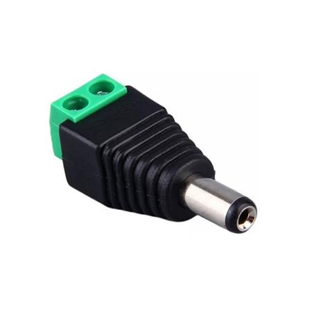 BALUN ALIMENTACION  2.1MM MACHO C/BORNE