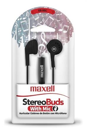 AURICULAR EB95 BUDS C/MIC NEGRO MAXELL