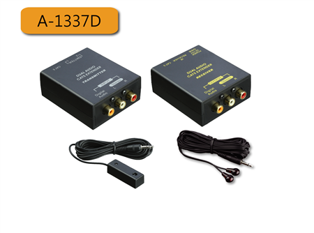 EXTENSOR AUDIO TX+RX P/CABLE UTP C/IR KIT A-1337D