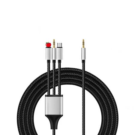 CABLE USB-C+LIGHTING+3.5MM A 3.5MM STEREO 2 MTS.