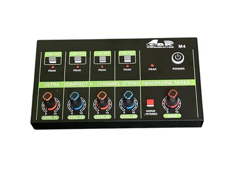 CONSOLA SONIDO M4 GBR 4 CANALES MIXER