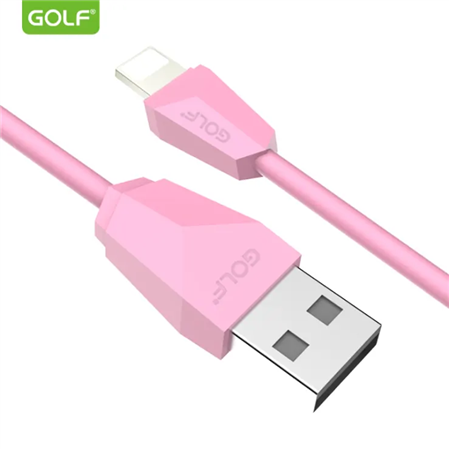 CABLE P/ IPHONE LIGHTNING A USB ROSA 1MT GC27I