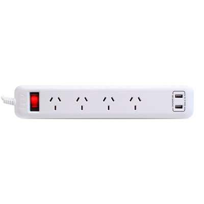 ZAPATILLA MULTIPLE 4t+2USB 1.5M TRV PLG002