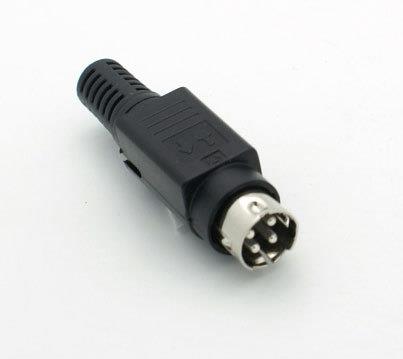 CONECTOR POWER DIN 4  MACHO A CABLE