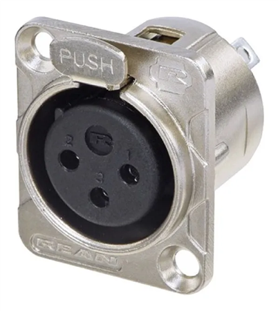 XLR HEMBRA CHASIS 3P REAN