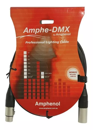 CABLE DMX XLR3 M/H 3MTS AMPHENOL 9039