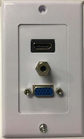 FACE PLATE HDMI+VGA+AUDIO PURESONIC 164R