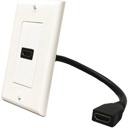 FACE PLATE HDMI C/CABLE 15CM PURESONIC