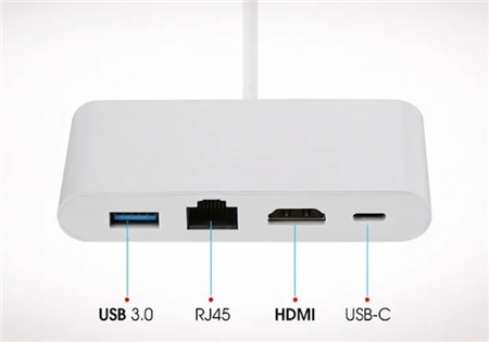 DOCK USB-C x LAN+HDMI+USB 3.0 + USB-C HLCU2AL