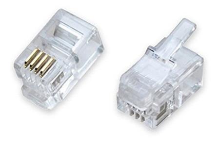 RJ9 4P 4C PLUG TELEFONICO