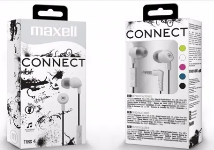 AURICULAR IN-345 C/MIC BLANCO MAXELL