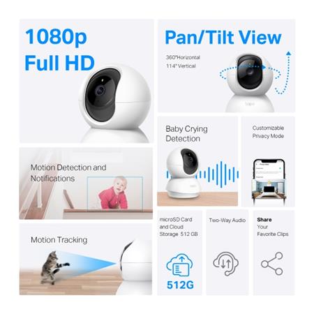 CAMARA C200 TAPO WIFI 360 1080P TP LINK