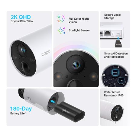 CAMARA C420 C/BATERIA 2K WIFI TAPO TPLINK