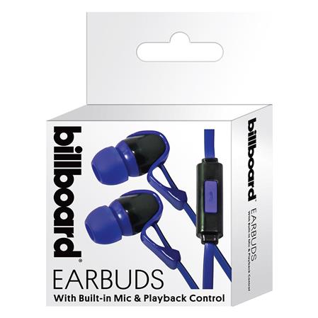 AURICULAR BILLBOARD EARBUDS AZUL C/MIC