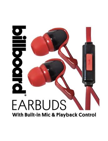 AURICULAR BILLBOARD EARBUDS ROJO C/MIC
