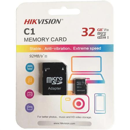 MEMORIA MICROSD 32GB C1 HIKVISION CLASS 10 C/ADAPT