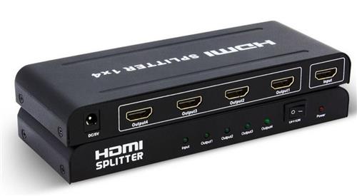 SPLITTER HDMI 1X4 V1.4 1080p S/FUENTE PURESONIC - TodoVision